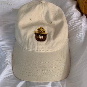 Cream Smokey the Bear Baseball Cap